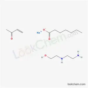 Molecular Structure of 68815-55-4 (Octanoic acid, reaction products with 2-[(2-aminoethyl)amino]ethanol, acrylic acid alkylated (1:2), disodium salts)