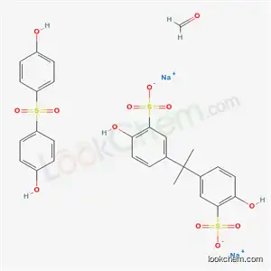Molecular Structure of 75701-47-2 (Benzenesulfonic acid, 3,3'-(1-methylethylidene)bis[6-hydroxy-, disodium salt, polymer with formaldehyde and 4,4'-sulfonylbis[phenol])