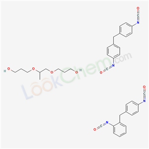 Propanol, ((1-methyl-1,2-ethanediyl)bis(oxy))bis-, polymer with 1-isocyanato-2-((4-isocyanatophenyl)methyl)benzene and 1,1-methylenebis(4-isocyanatobenzene)