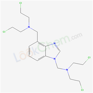 60539-02-8,N-[[4-[bis(2-chloroethyl)aminomethyl]benzoimidazol-1-yl]methyl]-2-chloro-N-(2-chloroethyl)ethanamine,