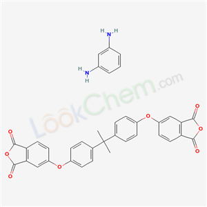 61128-46-9,1,3-Isobenzofurandione, 5,5-((1-methylethylidene)bis(4,1-phenyleneoxy))bis-, polymer with 1,3-benzenediamine,1,3-Isobenzofurandione,5,5’-[(1-methylethylidene)bis(4,1-phenyleneoxy)]bis-,polymerwith1,3-benzenediamine;3-isobenzofurandione,5,5’-[(1-methylethylidene)bis(4,1-phenyleneoxy)]bis-p;olymerwith1,3-benzenediamine;poly(bisphenola-co-4-nitrophthalicanhy-dride-co;POLY(BISPHENOL A-CO-4-NITROPHTHALIC ANHYDRIDE-CO-1,3-PHENYLENEDIAMINE);POLYETHERIMIDE;POLY(BISPHENOL A-CO-4-NITROPHTHALIC ANHY -DRIDE-CO-1,3-PHENYLENEDIAMINE), MI 9;POLY(BISPHENOL A-CO-4-NITROPHTHALIC ANHY -DRIDE-CO-1,3-PHENYLENEDIAMINE), MI 18