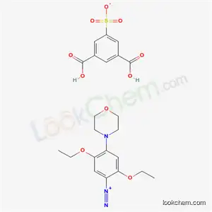 Molecular Structure of 83749-57-9 (2,5-diethoxy-4-(morpholin-4-yl)benzenediazonium 3,5-dicarboxybenzenesulfonate)