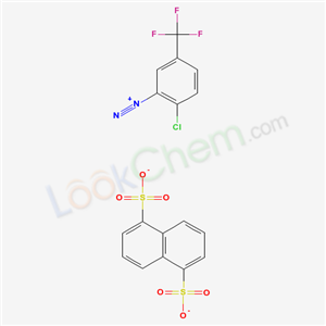 2-Chloro-5-(trifluoromethyl)benzenediazonium 1,5-naphthalenedisulfonate (1:1)
