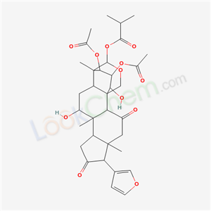 87617-80-9,2,3-bis(acetyloxy)-17-(furan-3-yl)-1,7-dihydroxy-4,8,13-trimethyl-11,16-dioxohexadecahydro-4,10-(methanooxymethano)cyclopenta[a]phenanthren-20-yl 2-methylpropanoate,