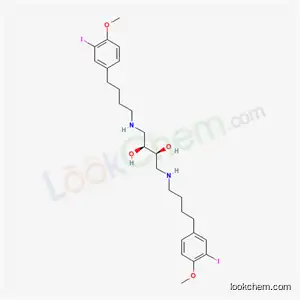 Molecular Structure of 165467-01-6 ((2S,3S)-1,4-bis{[4-(3-iodo-4-methoxyphenyl)butyl]amino}butane-2,3-diol)