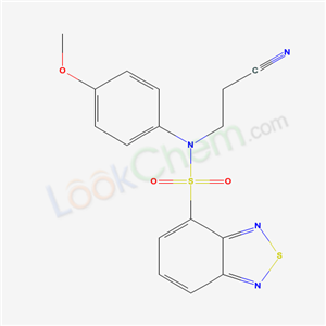 5175-50-8,N-(2-cyanoethyl)-N-(4-methoxyphenyl)-8-thia-7,9-diazabicyclo[4.3.0]nona-2,4,6,9-tetraene-2-sulfonamide,
