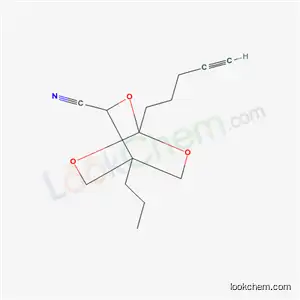 Molecular Structure of 121317-22-4 (1-(pent-4-yn-1-yl)-4-propyl-2,6,7-trioxabicyclo[2.2.2]octane-3-carbonitrile)