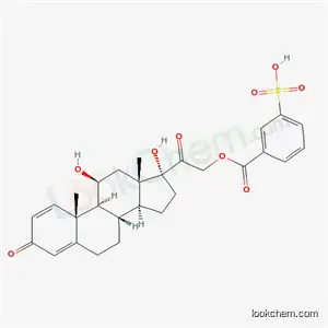 Molecular Structure of 39175-74-1 (Prednisolone metasulfobenzoate)