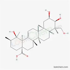 Molecular Structure of 65669-84-3 ((2alpha,3alpha)-2,3,19,23-tetrahydroxyurs-12-en-28-oic acid)