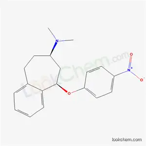 Molecular Structure of 72575-45-2 ((5R,7R)-N,N-dimethyl-5-(4-nitrophenoxy)-6,7,8,9-tetrahydro-5H-benzo[7]annulen-7-amine)