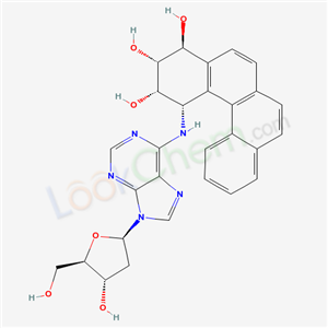 Molecular Structure of 107033-09-0 (Adenosine, 2-deoxy-N-(1,2,3,4-tetrahydro-2,3,4-trihydroxybenzo(c)phenanthren-1-yl)-, (1S-(1alpha,2alpha,3alpha,4beta))-)