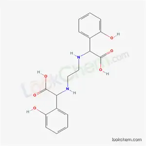 Molecular Structure of 6021-71-2 (Benzeneacetic acid, α,α'-(1,2-ethanediyldiimino)bis[2-hydroxy-)