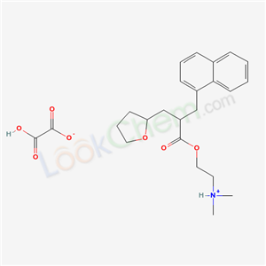 dimethyl-[2-[2-(naphthalen-1-ylmethyl)-3-(oxolan-2-yl)propanoyl]oxyethyl]azanium; 2-hydroxy-2-oxoacetate