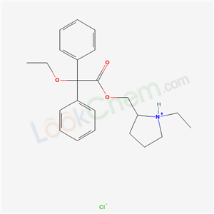 3411-42-5,2-({[ethoxy(diphenyl)acetyl]oxy}methyl)-1-ethylpyrrolidinium chloride,