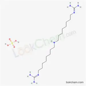 Molecular Structure of 34491-13-9 (2-[8-[8-(diaminomethylideneamino)octylamino]octyl]guanidine; sulfuric acid)