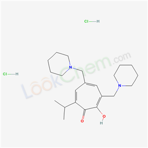 41620-96-6,2-hydroxy-3,5-bis(piperidin-1-ylmethyl)-7-(propan-2-yl)cyclohepta-2,4,6-trien-1-one dihydrochloride,