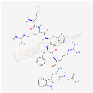 43210-80-6,L-methionyl-N~5~-(diaminomethylidene)-L-ornithyl-L-histidyl-L-phenylalanyl-N~5~-(diaminomethylidene)-L-ornithyl-L-tryptophylglycine,