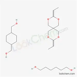 1,4-cyclohexanedimethanol-3,9-diethylidene-2,4,8,10-tetraoxaspiro(5.5)undecane-1,6-hexanediol polymer
