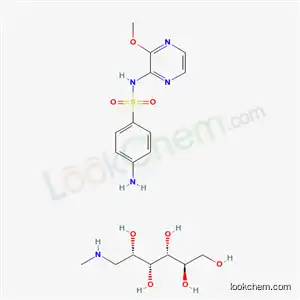 Molecular Structure of 62907-78-2 (4-amino-N-(3-methoxypyrazin-2-yl)benzenesulfonamide - 1-deoxy-1-(methylamino)-D-glucitol (1:1))