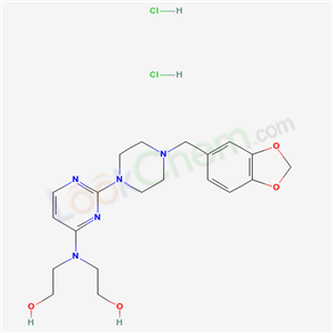 3601-74-9,2-[[2-[4-(benzo[1,3]dioxol-5-ylmethyl)piperazin-1-yl]pyrimidin-4-yl]-(2-hydroxyethyl)amino]ethanol dihydrochloride,