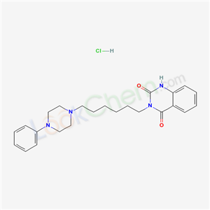 4120-74-5,3-[6-(4-phenylpiperazin-1-yl)hexyl]quinazoline-2,4(1H,3H)-dione hydrochloride (1:1),