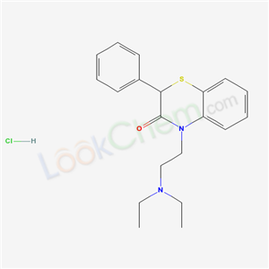 4734-13-8,2H-1,4-Benzothiazin-3(4H)-one, 4-(2-diethylaminoethyl)-2-phenyl-, hydrochloride,