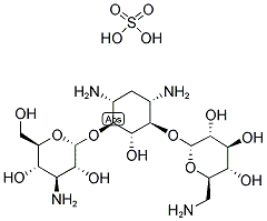 Molecular Structure of 133-92-6 (Kanamycin acid Sulfate)