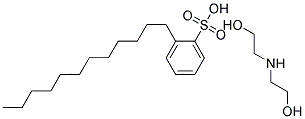 Benzenesulfonic acid, dodecyl-, compd. with 2,2-iminodiethanol (1:1) (8CI)