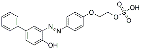 2-(4-((4-Hydroxybiphenyl-3-yl)azo)phenoxy)ethyl hydrogen sulphate