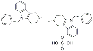 Bis(5-benzyl-2,3,4,5-tetrahydro-2-methyl-1H-pyrido(4,3-b)indole) sulphate