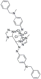 Bis(5-((4-(benzylmethylamino)phenyl)azo)-1,4-dimethyl-1H-1,2,4-triazolium) tetrachlorozincate(2-)