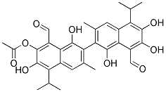 1,1,6,6,7,7-Hexahydroxy-5,5-diisopropyl-3,3-dimethyl(2,2-binaphthalene)-8,8-dicarbaldehyde monoacetate