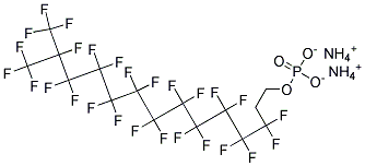 Diammonium 3,3,4,4,5,5,6,6,7,7,8,8,9,9,10,10,11,11,12,12,13,14,14,14-tetracosafluoro-13-(trifluoromethyl)tetradecyl phosphate