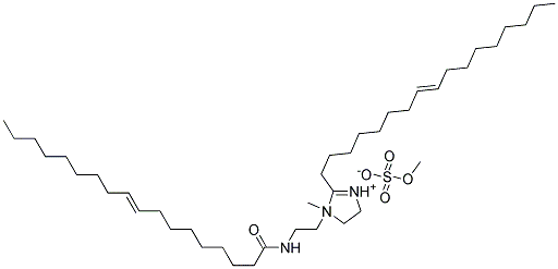 94006-22-1,2-(8-heptadecenyl)-4,5-dihydro-1-methyl-1-[2-[(1-oxo-9-octadecenyl)amino]ethyl]-1H-imidazolium methyl sulphate,2-(8-heptadecenyl)-4,5-dihydro-1-methyl-1-[2-[(1-oxo-9-octadecenyl)amino]ethyl]-1H-imidazolium methyl sulphate