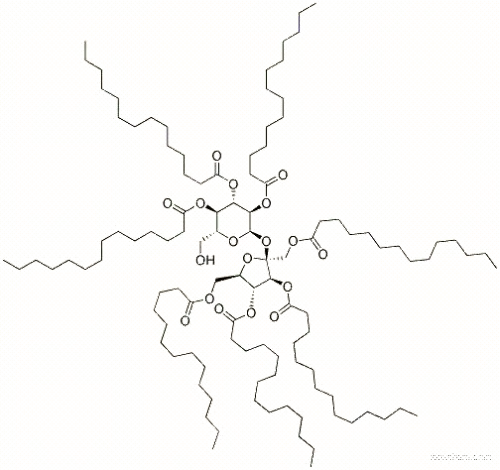 Molecular Structure of 94031-24-0 (Sucrose heptamyristate)