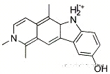 Molecular Structure of 94200-73-4 (9-hydroxy-1,2,5-trimethyl-6H-pyrido[4,3-b]carbazolium iodide)