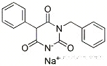 Molecular Structure of 94201-48-6 (Sodium 1-benzyl-5-phenylbarbiturate)