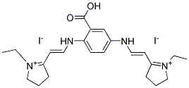 5,5-((2-Carboxy-p-phenylene)bis(iminovinylene))bis(1-ethyl-3,4-dihydro-2H-pyrrolium) diiodide