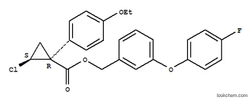 Molecular Structure of 101492-35-7 (3-(4-fluorophenoxy)benzyl (1R,2R)-2-chloro-1-(4-ethoxyphenyl)cyclopropanecarboxylate)