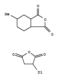 Molecular Structure of 102083-79-4 (1,3-Isobenzofurandione,hexahydro-5-methyl(tetrahydro-2,5-dioxo-3-furanyl)-, didehydro deriv.)