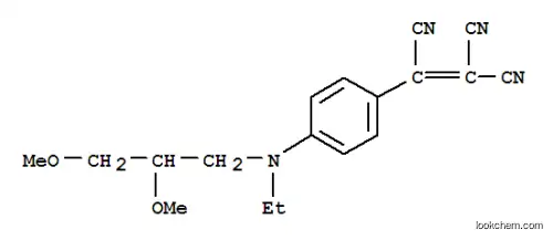 Molecular Structure of 107738-97-6 (2-(4-{2-[(2,3-dimethoxypropyl)amino]ethyl}phenyl)ethene-1,1,2-tricarbonitrile)