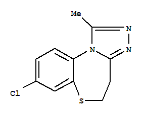 110766-42-2,[1,2,4]Triazolo[3,4-d][1,5]benzothiazepine,8-chloro-4,5-dihydro-1-methyl-,