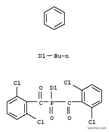 Molecular Structure of 117310-64-2 (Phosphine oxide, (butylphenyl)bis(2,6-dichlorobenzoyl)-)