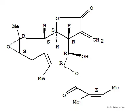 2-Butenoic acid,2-methyl-,(3aR,4R,5R,7aS,8aR,8bS,8cS)-2,3,3a,4,5,7,7a,8a,8b,8c-decahydro-4-hydroxy-6,8a-dimethyl-3-methylene-2-oxooxireno[2,3]azuleno[4,5-b]furan-5-ylester, (2Z)-