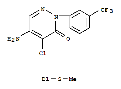 3(2H)-Pyridazinone,5-amino-4-chloro-2-[(methylthio)-3-(trifluoromethyl)phenyl]- (9CI)