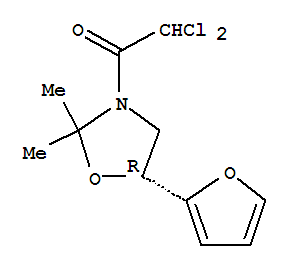 121776-57-6,FURILAZOLE,Oxazolidine,3-(dichloroacetyl)-5-(2-furanyl)-2,2-dimethyl-, (5R)- (9CI); Oxazolidine,3-(dichloroacetyl)-5-(2-furanyl)-2,2-dimethyl-, (R)-; (R)-Furilazole