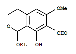 121839-25-6,1H-2-Benzopyran-7-carboxaldehyde,1-ethoxy-3,4-dihydro-8-hydroxy-6-methoxy- (9CI),Emehetin