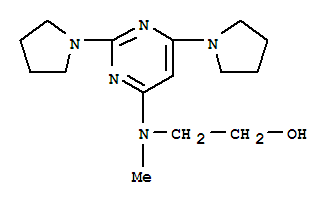 122005-21-4,Ethanol,2-[(2,6-di-1-pyrrolidinyl-4-pyrimidinyl)methylamino]-,U 79206