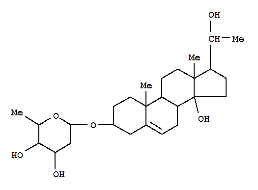 122566-58-9,b-D-ribo-Hexopyranoside, (3b,14b,20S)-14,20-dihydroxypregn-5-en-3-yl 2,6-dideoxy-,Indicin