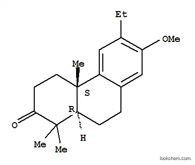 Molecular Structure of 123064-79-9 (2(1H)-Phenanthrenone,6-ethyl-3,4,4a,9,10,10a-hexahydro-7-methoxy-1,1,4a-trimethyl-, (4aS,10aR)-)